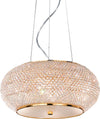 Sospensione-Contemporanea-Pasha'-Metallo-Cristallo-Oro-6-Luci-E14