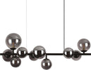 Sospensione-Contemporanea-Perlage-Metallo-Nero-10-Luci-G9-3W-3000K-Luce-Calda