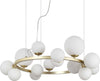 Sospensione-Contemporanea-Perlage-Metallo-Ottone-14-Luci-G9-3W-3000K-Luce-Calda