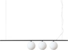 Sospensione-Contemporanea-Perline-Metallo-Nero-3-Luci-G9-3W-3000K-Luce-Calda