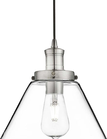 Sospensione-Contemporanea-Piramide-Acciaio-Argento-Vetro-Trasparente-1-Luce-E27