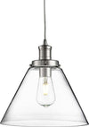 Sospensione-Contemporanea-Piramide-Acciaio-Cromo-Vetro-Trasparente-1-Luce-E27