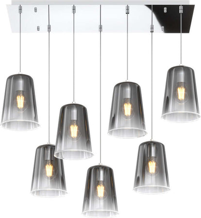 Sospensione-Contemporanea-Rett.-Shaded-Metallo-Cromo-E-Cromo-7-Luci-E27