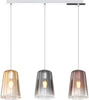 Sospensione-Contemporanea-Rett.-Shaded-Metallo-Cromo-Vetro-Multicolor-3-Luci-E27