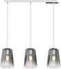 Sospensione-Contemporanea-Rett.-Shaded-Metallo-E-Vetro-Cromo-3-Luci-E27