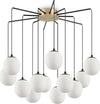 Sospensione-Contemporanea-Rhapsody-Metallo-Nero-12-Luci-G9-3W-3000K-Luce-Calda