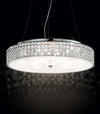 Sospensione-Contemporanea-Roma-Metallo-Cristallo-Cromo-12-Luci-3W-3000K