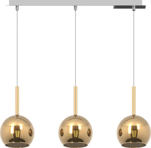 Sospensione-Contemporanea-Rosone-Rett.-Future-Metallo-Cromo-Vetro-Oro-3-Luci-E27