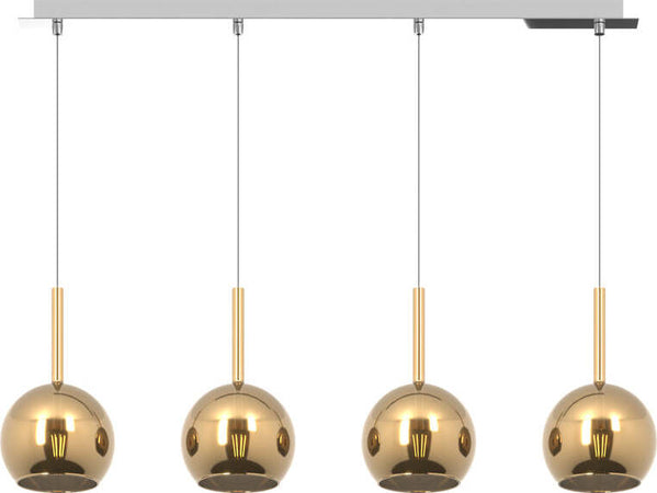 Sospensione-Contemporanea-Rosone-Rett.-Future-Metallo-Cromo-Vetro-Oro-4-Luci-E27