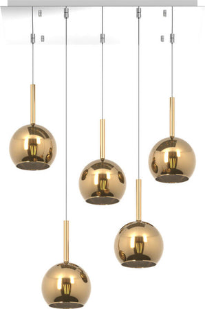 Sospensione-Contemporanea-Rosone-Rett.-Future-Metallo-Cromo-Vetro-Oro-5-Luci-E27