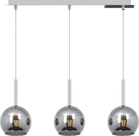 Sospensione-Contemporanea-Rosone-Rett.-Future-Metallo-E-Vetro-Cromo-3-Luci-E27