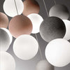 Sospensione-Contemporanea-Sfera-Metallo-Bianco,-Vetro-E-Cemento-Grigio-1-Luce