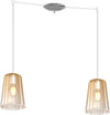 Sospensione-Contemporanea-Shaded-Metallo-Cromo-Vetro-Ambra-2-Luci-E27