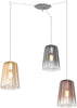 Sospensione-Contemporanea-Shaded-Metallo-Cromo-Vetro-Multicolor-3-Luci-E27
