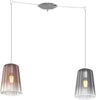 Sospensione-Contemporanea-Shaded-Metallo-Cromo-Vetro-Rame-E-Cromo-2-Luci-E27