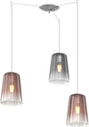 Sospensione-Contemporanea-Shaded-Metallo-Cromo-Vetro-Rame-E-Cromo-3-Luci-E27