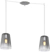Sospensione-Contemporanea-Shaded-Metallo-E-Vetro-Cromo-2-Luci-E27