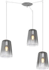 Sospensione-Contemporanea-Shaded-Metallo-E-Vetro-Cromo-3-Luci-E27