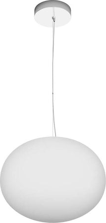 Sospensione-Contemporanea-Soft-Metallo-Cromo-Vetro-Acidato-Opaco-1-Luce-E27-28Cm