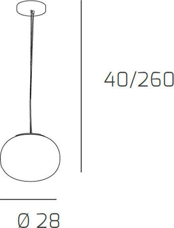 Sospensione-Contemporanea-Soft-Metallo-Cromo-Vetro-Acidato-Opaco-1-Luce-E27-28Cm