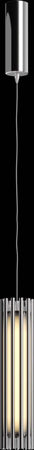 Sospensione-Contemporanea-Sonata-Led-Alluminio-Cromo-Diffusore-Vetro-Trasparente