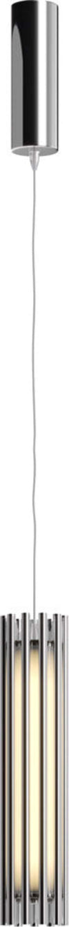 Sospensione-Contemporanea-Sonata-Led-Alluminio-Cromo-Diffusore-Vetro-Trasparente