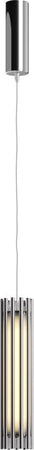 Sospensione-Contemporanea-Sonata-Led-Alluminio-Cromo-Diffusore-Vetro-Trasparente