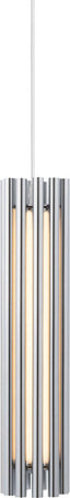 Sospensione-Contemporanea-Sonata-Led-Alluminio-Cromo-Diffusore-Vetro-Trasparente