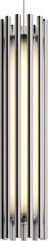 Sospensione-Contemporanea-Sonata-Led-Alluminio-Cromo-Diffusore-Vetro-Trasparente