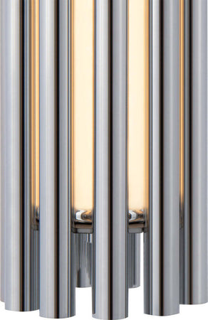 Sospensione-Contemporanea-Sonata-Led-Alluminio-Cromo-Diffusore-Vetro-Trasparente