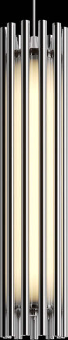 Sospensione-Contemporanea-Sonata-Led-Alluminio-Cromo-Diffusore-Vetro-Trasparente