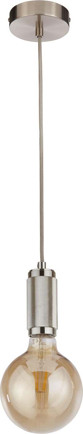 Sospensione-Contemporanea-Suspension-Acciaio-Argento-1-Luce-E27