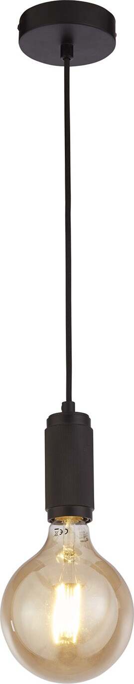 Sospensione-Contemporanea-Suspension-Acciaio-Nero-1-Luce-E27