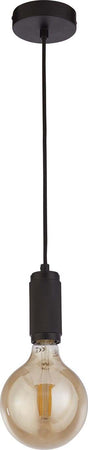 Sospensione-Contemporanea-Suspension-Acciaio-Nero-1-Luce-E27