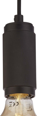 Sospensione-Contemporanea-Suspension-Acciaio-Nero-1-Luce-E27