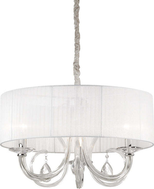 Sospensione-Contemporanea-Swan-Corda-Bianco-3-Luci-E14