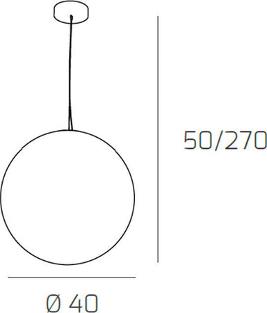 Sospensione-Contemporanea-Target-Metallo-Cromo-Vetro-Cromo-Trasp-1-Luce-E27-40Cm