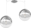 Sospensione-Contemporanea-Target-Metallo-Cromo-Vetro-Cromo-Trasp-2-Luci-E27-25Cm