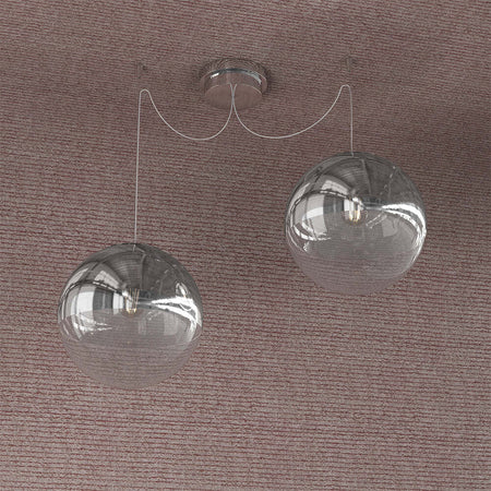 Sospensione-Contemporanea-Target-Metallo-Cromo-Vetro-Cromo-Trasp-2-Luci-E27-25Cm