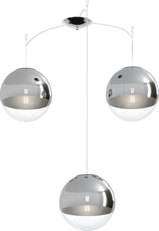 Sospensione-Contemporanea-Target-Metallo-Cromo-Vetro-Cromo-Trasp-3-Luci-E27-25Cm