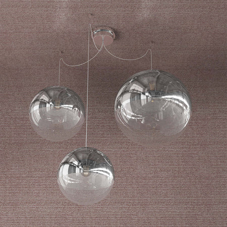 Sospensione-Contemporanea-Target-Metallo-Cromo-Vetro-Cromo-Trasp-3-Luci-Mix
