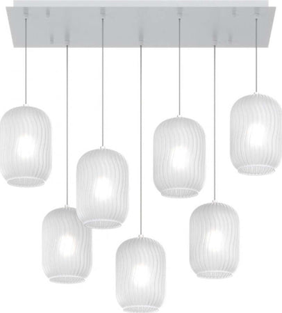 Sospensione-Contemporanea-Tender-Metallo-Bianco-Vetro-Bianco-Fog-7-Luci-E27