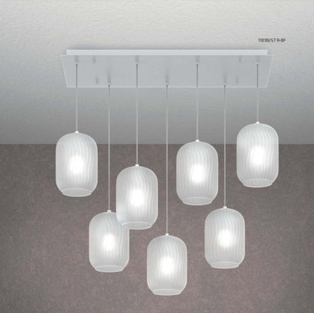 Sospensione-Contemporanea-Tender-Metallo-Bianco-Vetro-Bianco-Fog-7-Luci-E27
