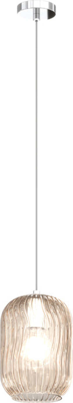 Sospensione-Contemporanea-Tender-Metallo-Cromo-Vetro-Ambra-1-Luce-E27
