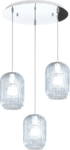 Sospensione-Contemporanea-Tender-Metallo-Cromo-Vetro-Blu-3-Luci-E27