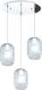 Sospensione-Contemporanea-Tender-Metallo-Cromo-Vetro-Blu-3-Luci-E27