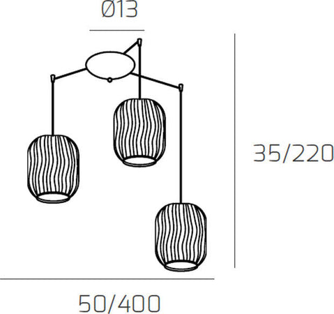 Sospensione-Contemporanea-Tender-Metallo-Cromo-Vetro-Fumè-3-Luci-E27