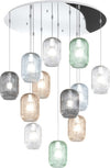Sospensione-Contemporanea-Tender-Metallo-Cromo-Vetro-Multicolor-12-Luci-E27