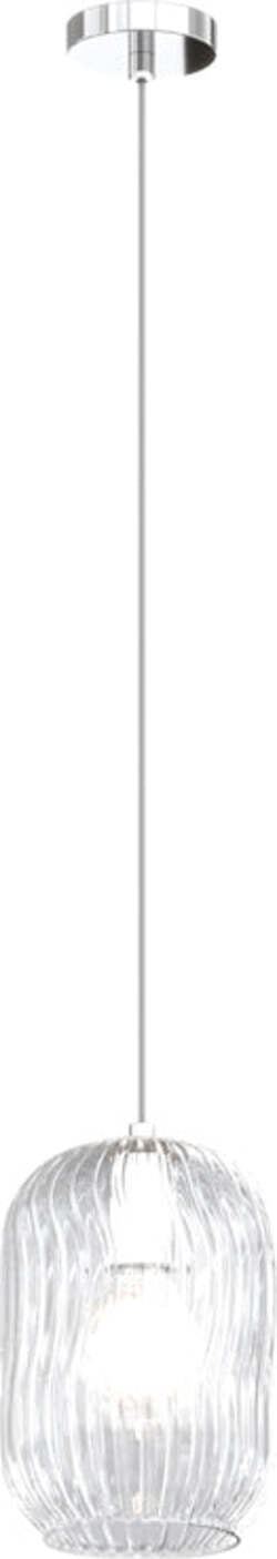 Sospensione-Contemporanea-Tender-Metallo-Cromo-Vetro-Trasparente-1-Luce-E27