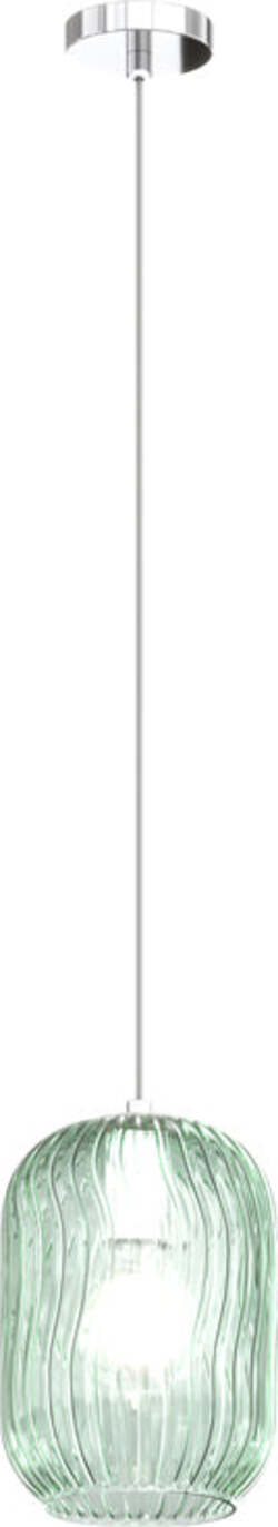 Sospensione-Contemporanea-Tender-Metallo-Cromo-Vetro-Verde-1-Luce-E27